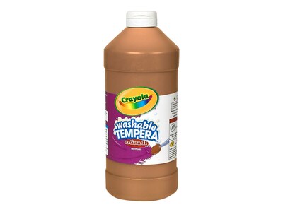 Crayola Artista II Washable Tempera Paint, Assorted, 16 oz., 12/Carton (54-8216)