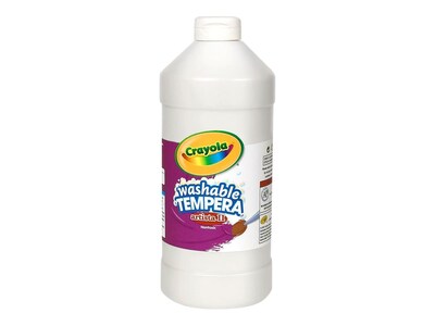 Crayola Artista II Washable Tempera Paint, Assorted, 16 oz., 12/Carton (54-8216)