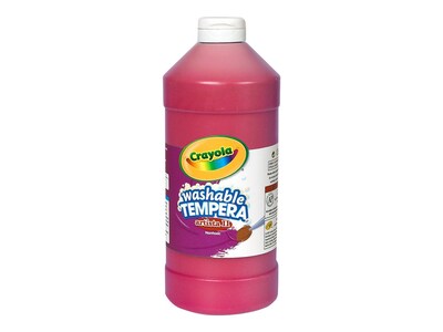 Crayola Artista II Washable Tempera Paint, Assorted, 16 oz., 12/Carton (54-8216)