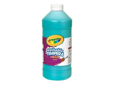 Crayola Artista II Washable Tempera Paint, Assorted, 16 oz., 12/Carton (54-8216)