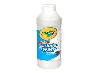 Crayola Washable Kids Paint, Assorted, 16 oz., 12/Carton (54-9718)