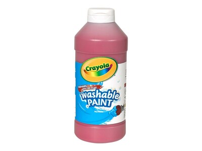 Crayola Washable Kid's Paint, Assorted, 16 oz., 12/Carton (54-9718)