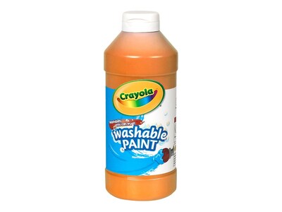 Crayola Washable Kid's Paint, Assorted, 16 oz., 12/Carton (54-9718)