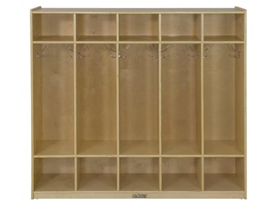 ECR4kids 48H x 54W Wood Coat Locker, Natural, Each (ELR-0425)