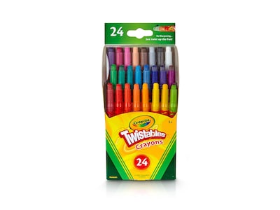 Crayola Mini Twistables Crayons, 24/Box (52-9724)