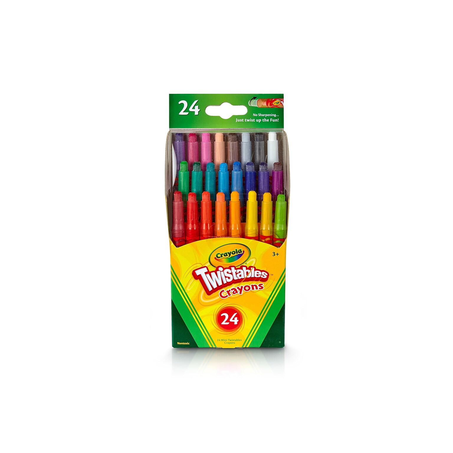 Crayola Mini Twistables Crayons, 24/Box (52-9724)