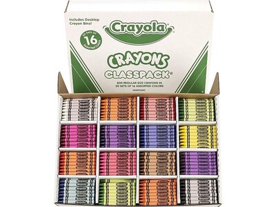 Crayola Classpack Crayons, 800/Box (52-8016)