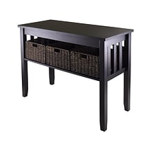 Winsome Morris 40W x 18.11D Console Table, Espresso (92452)