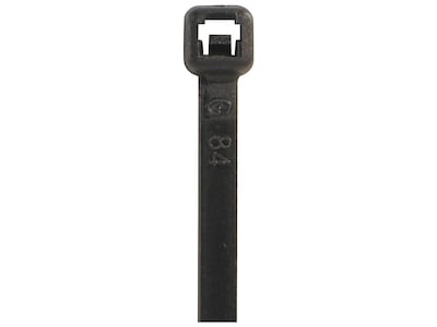 Box Partners Cable Ties, Black, 100/Case (CTUV8120)