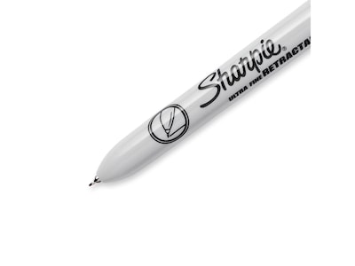 Sharpie Retractable Permanent Markers, Ultra Fine Tip, Red, 12/Pack (1735791)