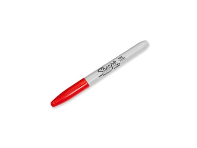 Sharpie Permanent Marker, Fine Tip, Red (30002)