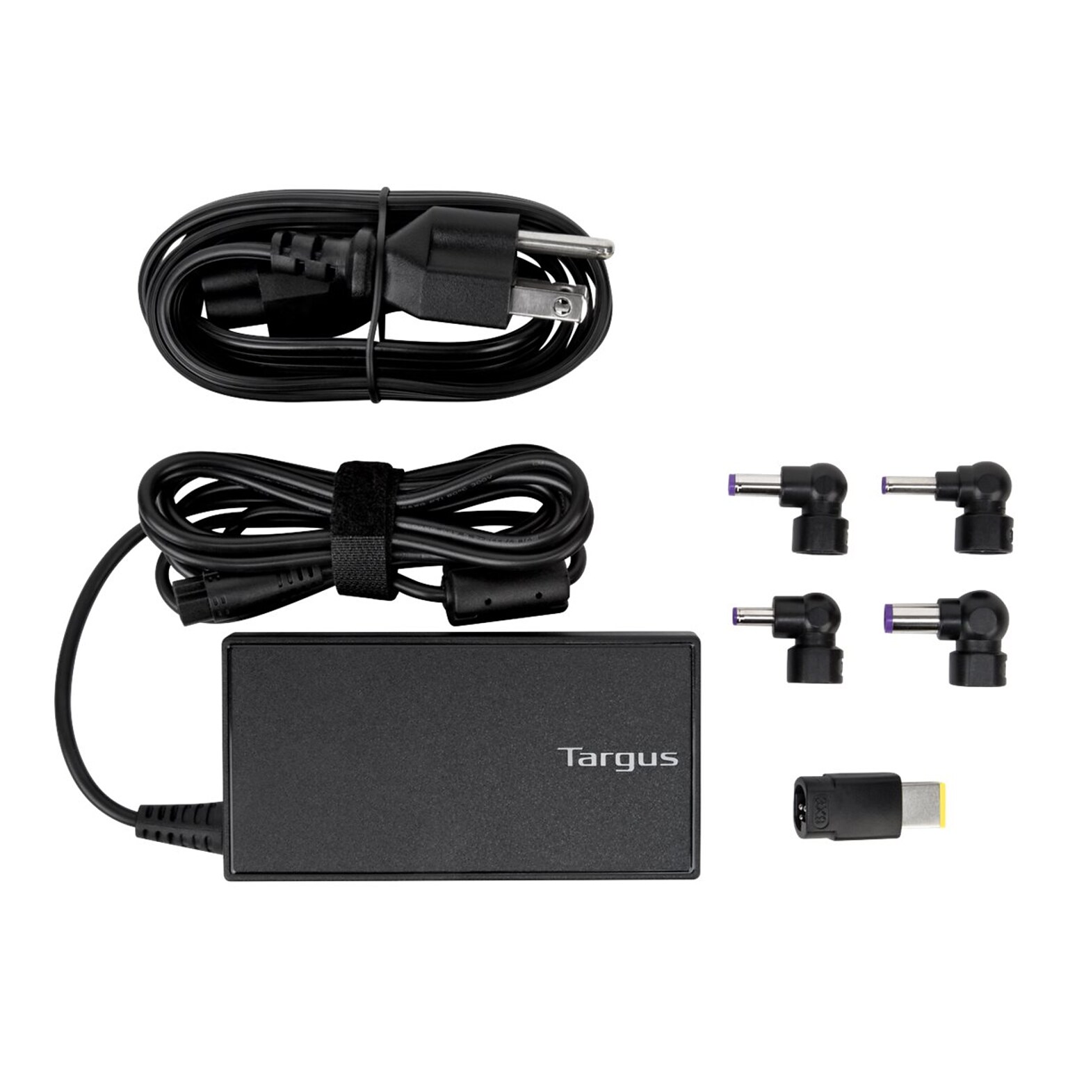 Targus Semi-Slim Universal Laptop Charger, 90W, Black (APA90US)