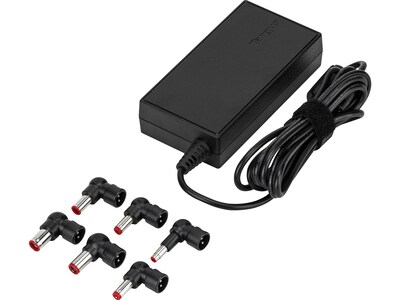 Targus Semi-Slim Universal Laptop Charger, 90W, Black (APA90US)