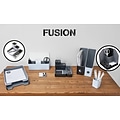 Advantus Fusion Plastic Magazine File, Black Gray (37677)