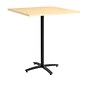Union & Scale™ Workplace2.0™ Multipurpose 36" Square Natural Maple Laminate Bistro Height Black Base Table (54839)