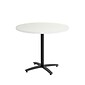 Union & Scale™ Workplace2.0™ Multipurpose 36" Round Silver Mesh Laminate Seated Height Black Base Table (54786)
