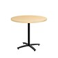 Union & Scale™ Workplace2.0™ Multipurpose 36" Round Natural Maple Laminate Seated Height Black Base Table (54790)
