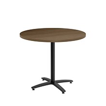 Union & Scale™ Workplace2.0™ Multipurpose 36 Round Pinnacle Laminate Seated Height Black Base Table