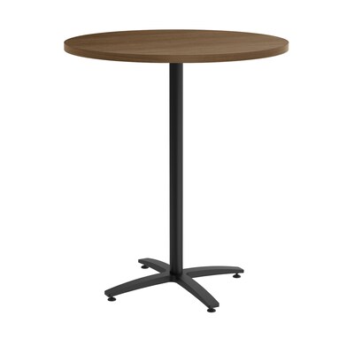 Union & Scale™ Workplace2.0™ Multipurpose 36 Round Pinnacle Laminate Bistro Height Black Base Table