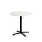 Union & Scale™ Workplace2.0™ Multipurpose 30" Round Silver Mesh Laminate Seated Height Black Base Table (54805)