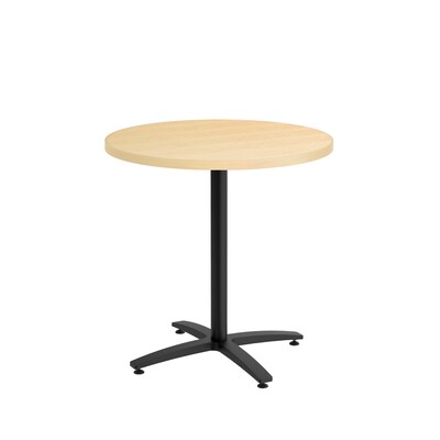 Union & Scale™ Workplace2.0™ Multipurpose 30 Round Natural Maple Laminate Seated Height Black Base