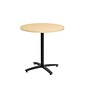 Union & Scale™ Workplace2.0™ Multipurpose 30" Round Natural Maple Laminate Seated Height Black Base Table (54809)