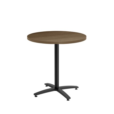 Union & Scale™ Workplace2.0™ Multipurpose 30 Round Pinnacle Laminate Seated Height Black Base Table