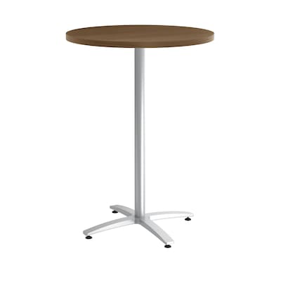 Union & Scale™ Workplace2.0™ Multipurpose 30 Round Pinnacle Laminate Bistro Height Silver Base Tabl