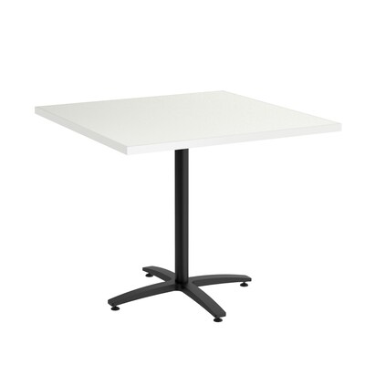 Union & Scale™ Workplace2.0™ Multipurpose 36 Square Silver Mesh Laminate Seated Height Black Base T