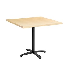 Union & Scale™ Workplace2.0™ Multipurpose 36 Square Natural Maple Laminate Seated Height Black Base