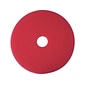 3M 5100 13" Buffing Floor Pad, Red, 5/Carton (510013)