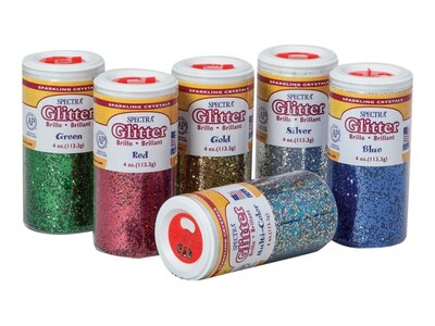 Spectra Glitter, Assorted, 6/Pack (91370)