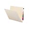 Smead End Tab 100% Recycled File Folder, Shelf-Master Reinforced Straight-Cut Tab, Letter Size, Mani