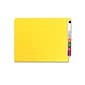 Smead Colored End Tab File Folder, Shelf-Master Reinforced Straight-Cut Tab, Letter Size, Yellow, 100/Box (25910)