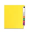Smead Colored End Tab File Folder, Shelf-Master Reinforced Straight-Cut Tab, Letter Size, Yellow, 10