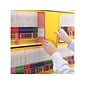 Smead Colored End Tab File Folder, Shelf-Master Reinforced Straight-Cut Tab, Letter Size, Yellow, 100/Box (25910)