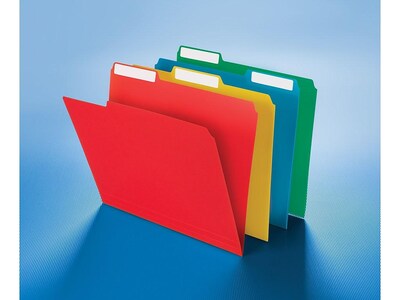 Staples Heavyweight Reinforced File Folders, 1/3-Cut Tab, Letter Size, Assorted Colors, 24/Pack (TR10741-CC)