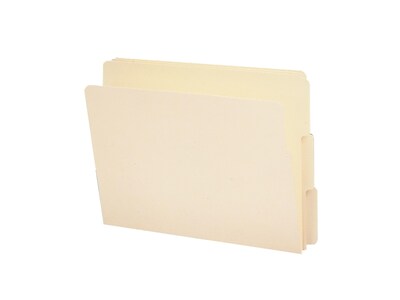 Smead End Tab File Folder, Shelf-Master Reinforced 1/3-Cut Tab, Letter Size, Manila, 100/Box (24134)