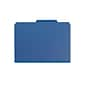 Smead Pressboard File Folder, 1/3-Cut Tab, 1" Expansion, Letter Size, Dark Blue, 25/Box (21541)