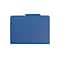 Smead Pressboard File Folder, 1/3-Cut Tab, 1 Expansion, Letter Size, Dark Blue, 25/Box (21541)