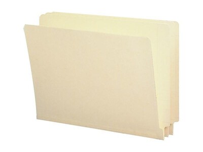 Smead End Tab File Folder, Shelf-Master Reinforced Straight-Cut Tab, Letter Size, Manila, 50/Box (24