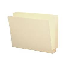 Smead End Tab File Folder, Shelf-Master Reinforced Straight-Cut Tab, Letter Size, Manila, 50/Box (24