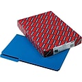 Smead Pressboard File Folder, 1/3-Cut Tab, 1 Expansion, Legal Size, Dark Blue, 25 per Box (22541)