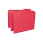 Smead Interior File Folder, 1/3-Cut Tab, Letter Size, Red, 100/Box (10267)