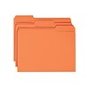 Smead® File Folder, 1/3-Cut Tab, Letter Size, Orange, 100/Box (12543)