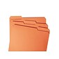 Smead® File Folder, 1/3-Cut Tab, Letter Size, Orange, 100/Box (12543)