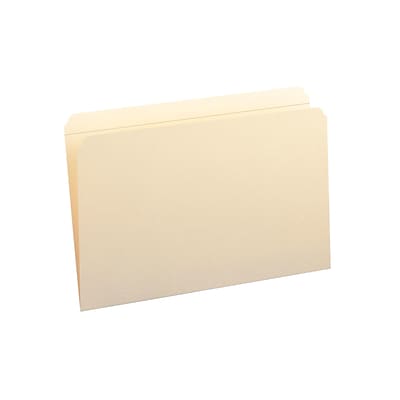 Smead® File Folder, Reinforced Straight -Cut Tab, Legal Size, Manila, 100 Per Box (15310)
