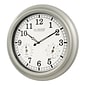 La Crosse Technology 18 Inch IN/OUT Quartz Wall Clock with Thermometer and Hygrometer (WT-3181PL-Q)