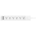 TP Link WiFi 6-Outlet Smart Power Strip, White (HS300)
