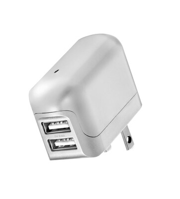 Overtime Lighting USB Charging Kit (3-Piece Set) 2.4 Amp Dual USB Car and Home Charger, Plus 6 ft. Braided Cable